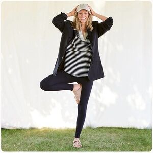 Lands' End Women's Classic Black Leggings